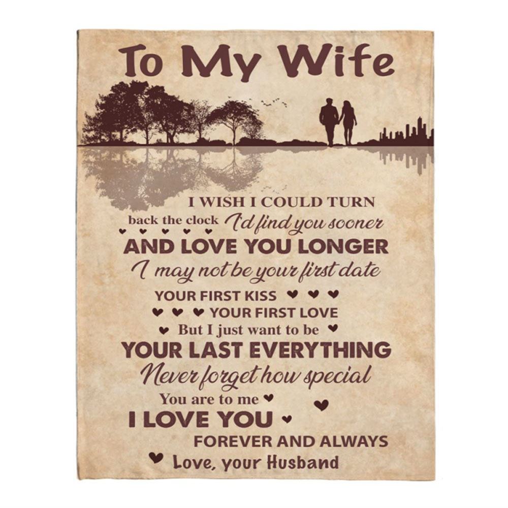 Personalized To My Wife Your Last Everything Love You Forever Always Gift Ideas From Husband Guitar Blanket, Mother's Day Blanket