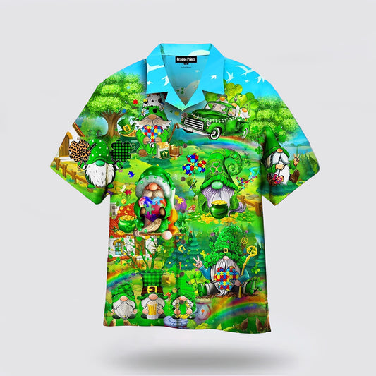 Amazing Cute Green Gnomes St Patricks Day Hawaiian Shirt Hoodifize