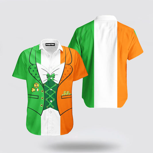 Irish Saint Patrick Day Costume Hawaiian Shirt Hoodifize