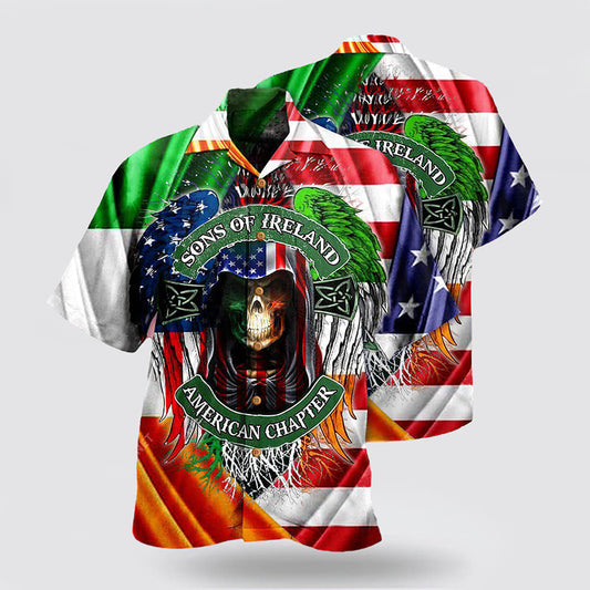 Irish Son Of Ireland American Chapter Saint Patricks Day Hawaiian Shirt Hoodifize