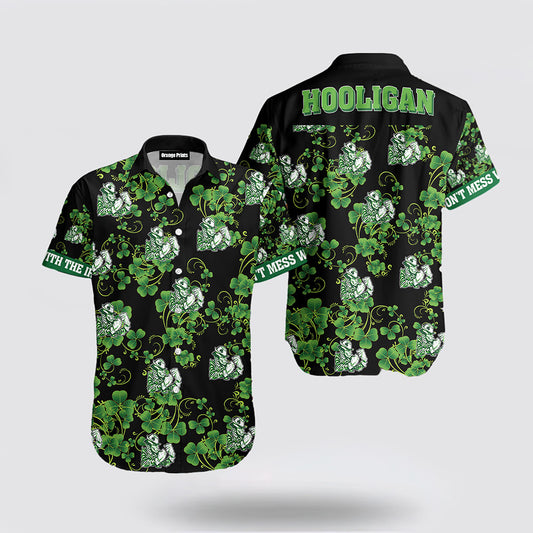 Shamrock Irish St. Patrick's Day Hawaiian Shirt Hoodifize