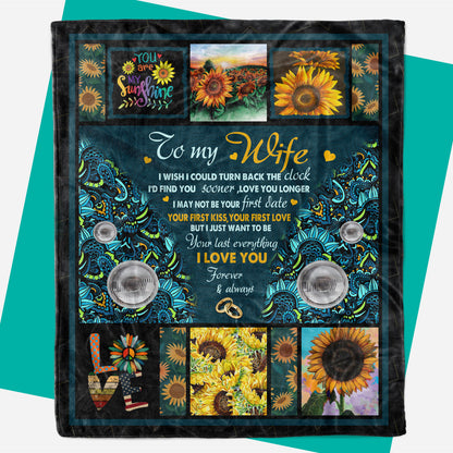 Sunflower Hippie Blanket, Wife Birthday Gift Ideas, First Anniversary Gifts For Wife, Birthday Gift For My Wife