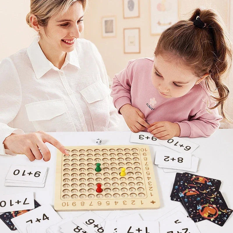 Wooden Montessori Multiplication Board Game -  Gift Ideas For Christmas 2024