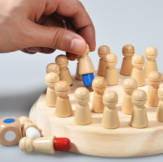 Wooden Memory Match Stick Chess Game - Gift Ideas For Christmas 2024