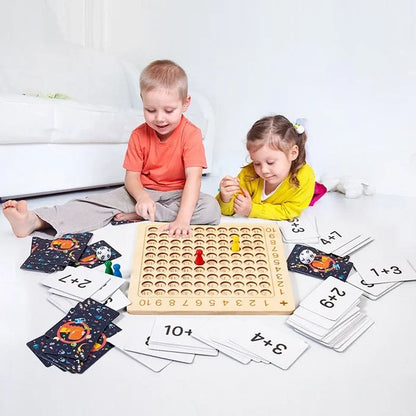 Wooden Montessori Multiplication Board Game -  Gift Ideas For Christmas 2024