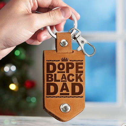 Best #1 Dad, Custom Leather Photo Keychain, Personalized Photo Keychains