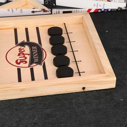 Wooden Sling Hockey Board Game - Gift Ideas For Christmas 2024