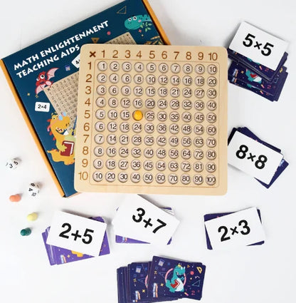 Wooden Montessori Multiplication Board Game -  Gift Ideas For Christmas 2024