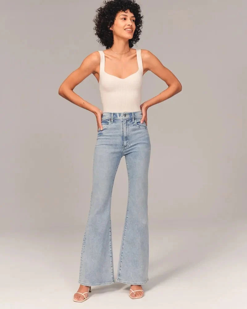 Ultra High Rise Stretch Flare Jeans